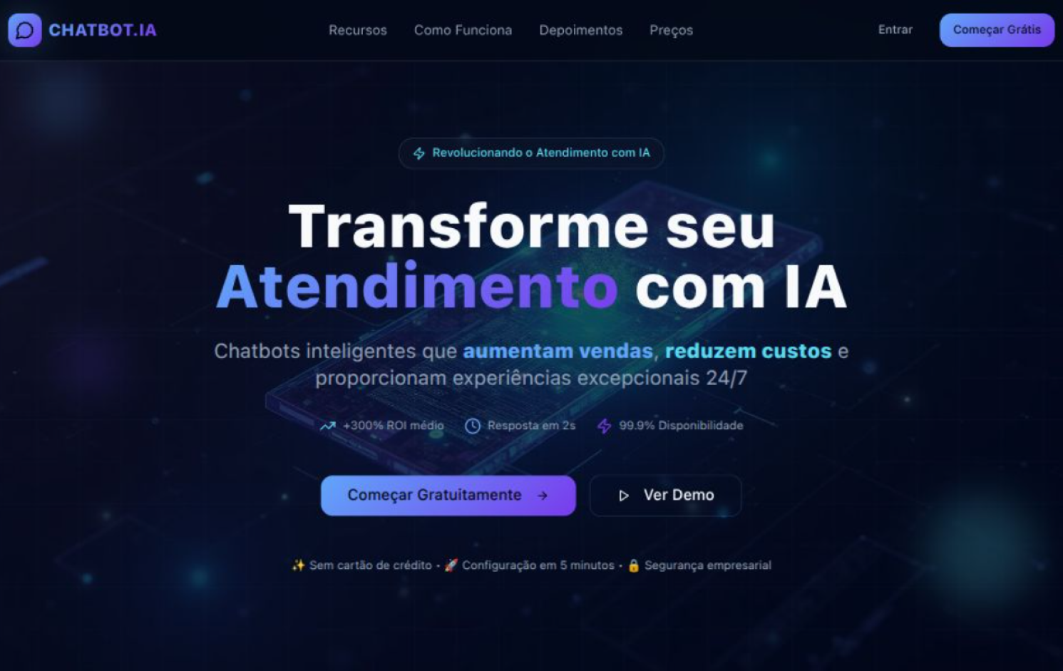 Landing Page ChatbotIA