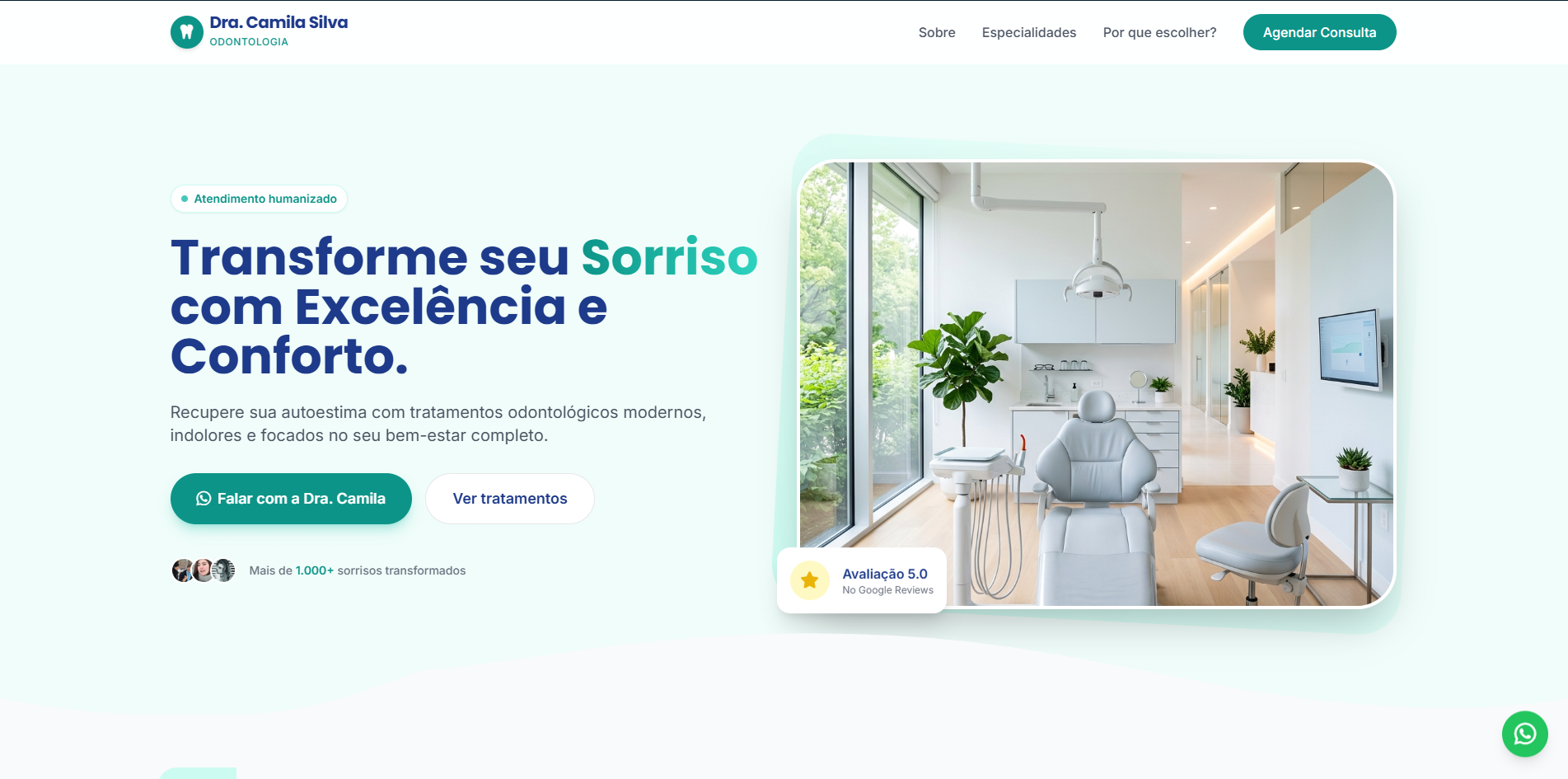 Landing Page - Odontologia Especializada